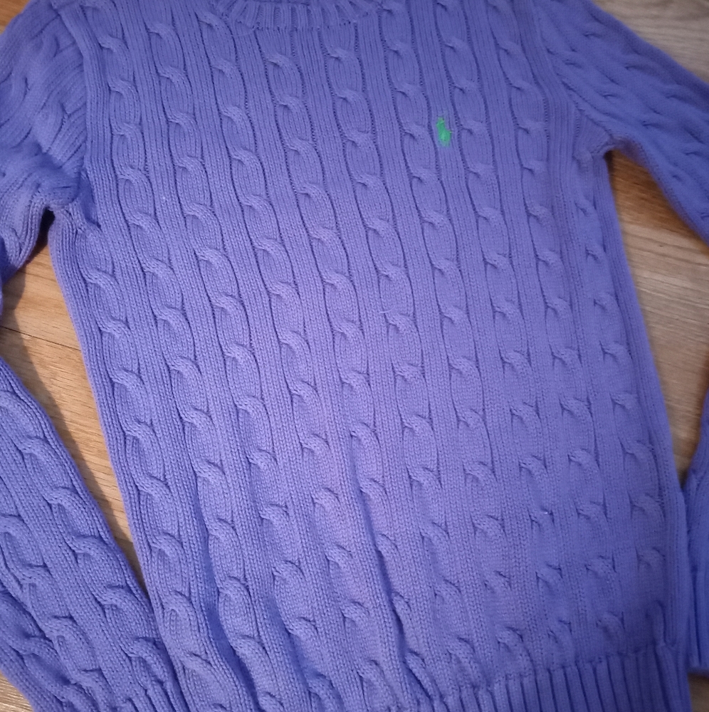 Purple Ralph Lauren POLO Ribbed Sweater szS